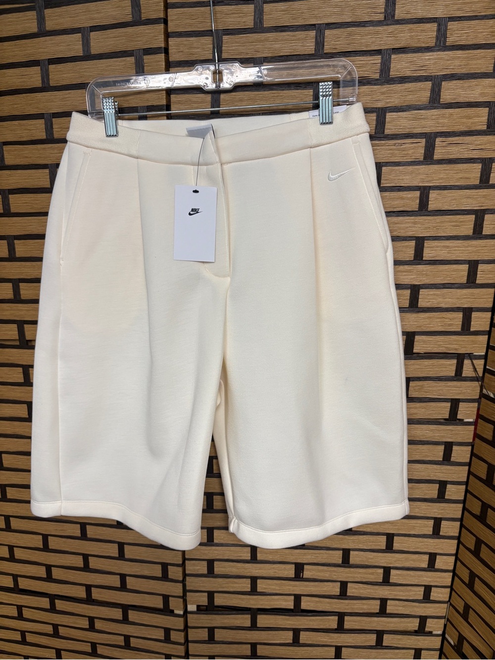 Nike cream shorts size small